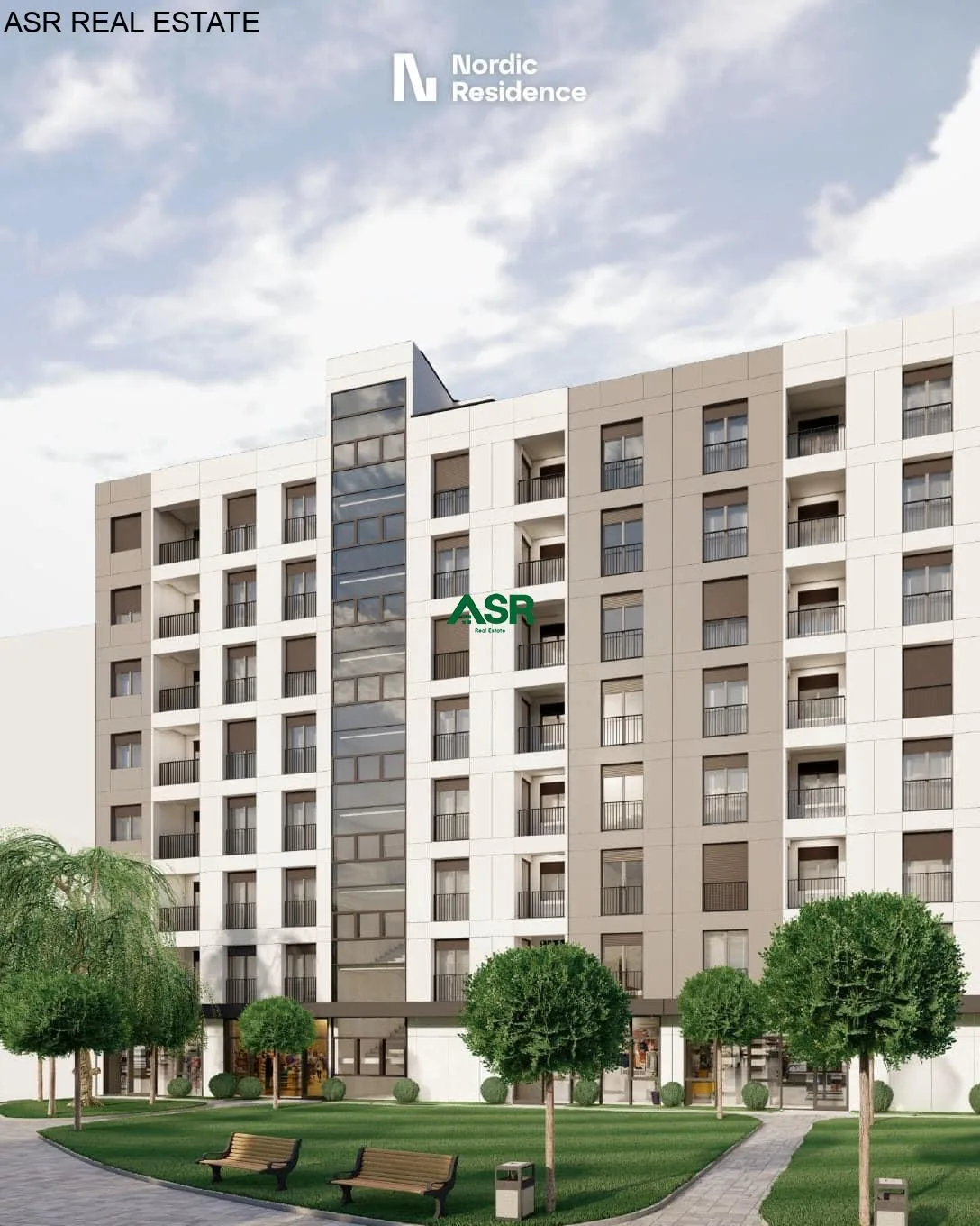 Shitet banesa në kompleksin Nordic Residence, ne Mati 1 afër lagjes Kodrina