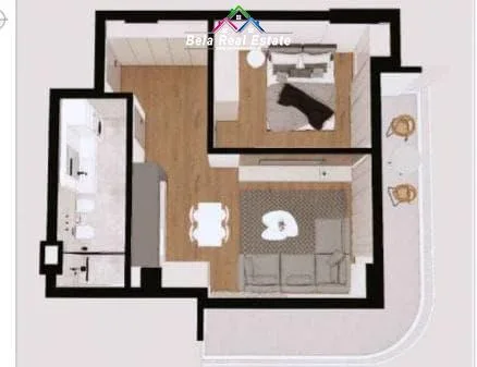 Apartament Ne Shitje 1+1 Ne Qerret (ID BDR37) Kavaje