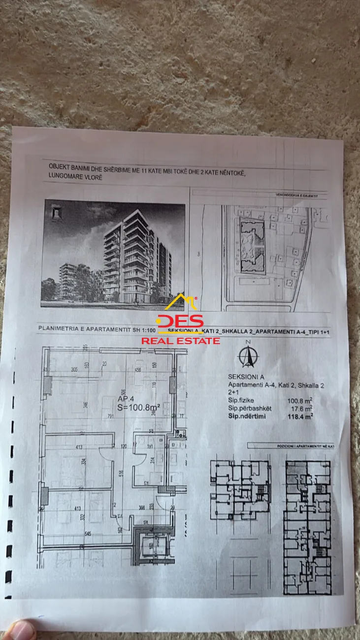 Shitet apartament 1+1 në rezidencën “poseidon”, vlorë