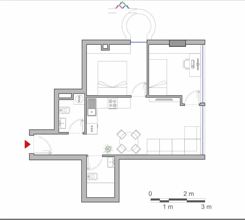 Apartamente Ne Shitje 2+1 Tek Rruga Dritan Hoxha (ID B120663) Tirane.​