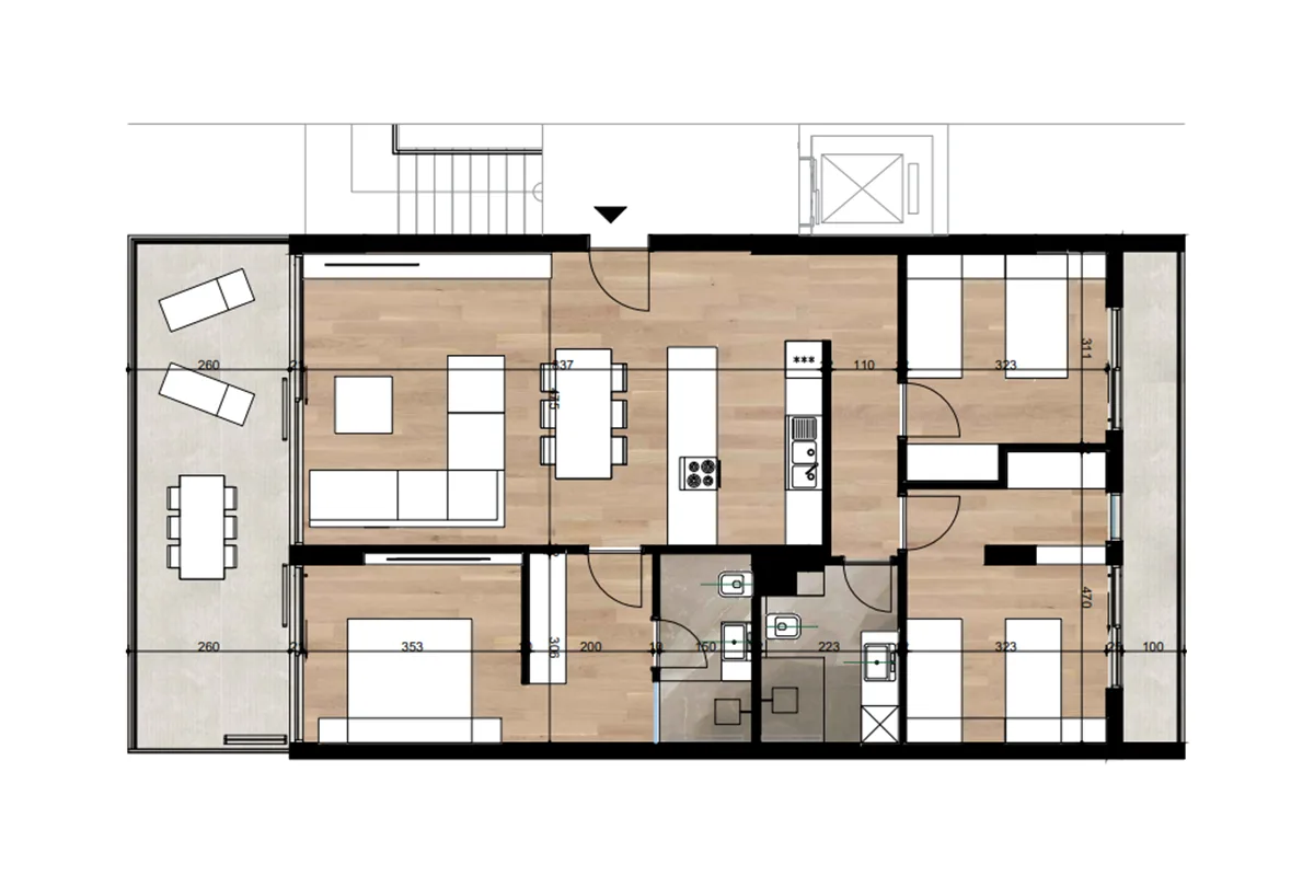 Banesë 158.6m² për #SHITJE në Gjirin e Lalzit