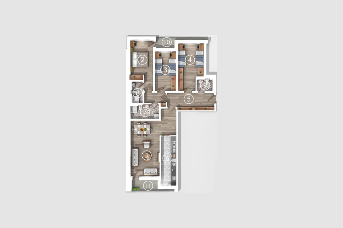 Banesë 132.3m² për #SHITJE te Prishtina e Re.