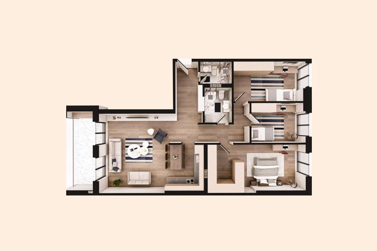 Banesë 121.2m² për #SHITJE në Lagjen e Muhaxherëve.