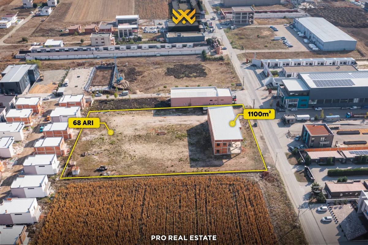 Truall 68 Ari dhe Objekt 1100m² për #SHITJE në Çagllavicë