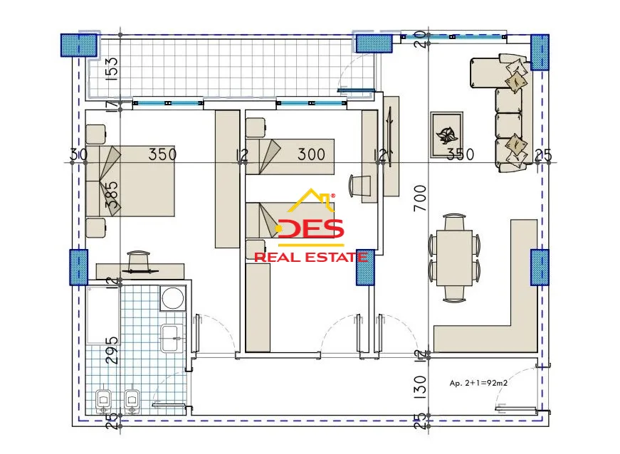 Shitet apartament 2+1 në kamëz tek ulliri , tiranë.