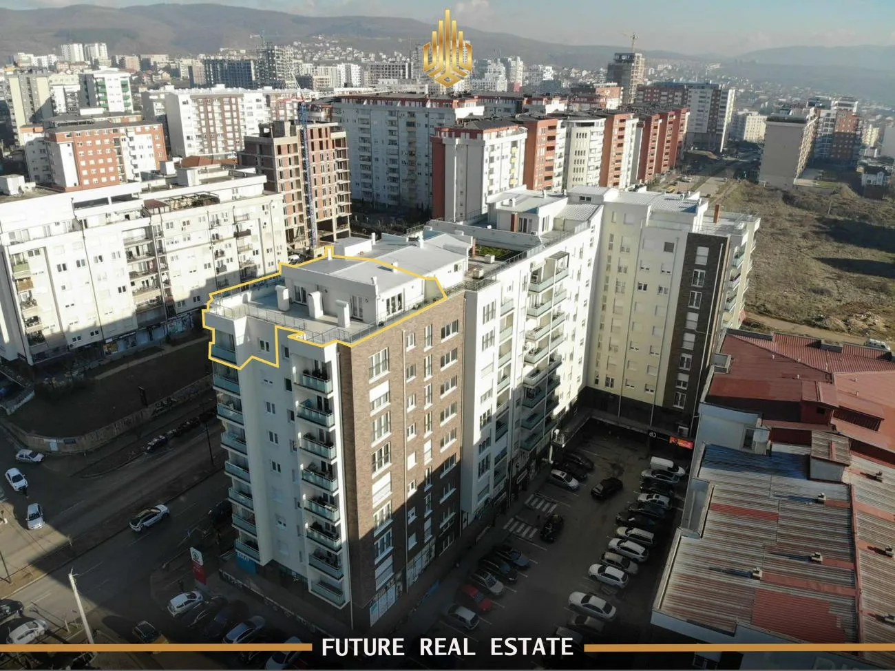 📍 Penthouse / Duplex në SHITJE – 3 dhoma gjumi – Prishtinë – Rruga C – Dino