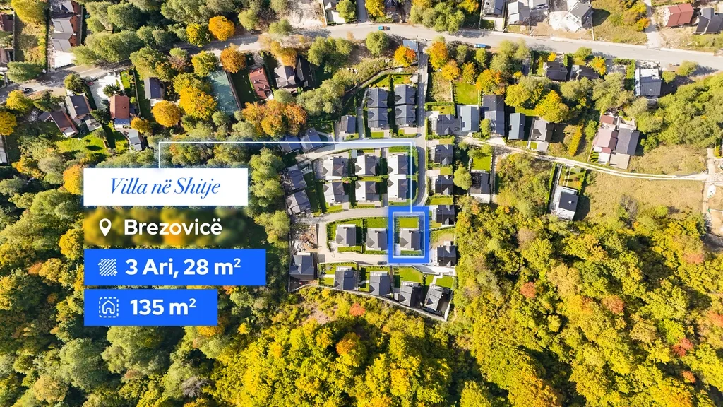 Villë ekskluzive në #shitje 135m² në Brezovicë 🏡✨