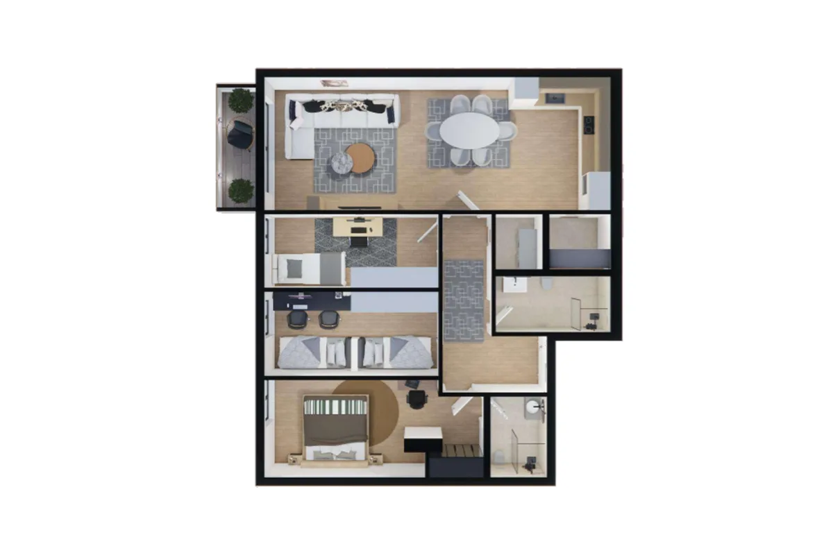 Banesë 120.73m² për #SHITJE te Prishtina e Re.