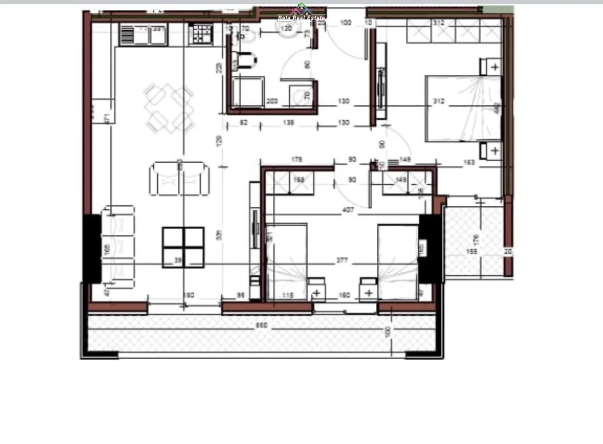 Apartament me qera 2+1 Tek Amerikan 3 (ID B220931) Tirane.