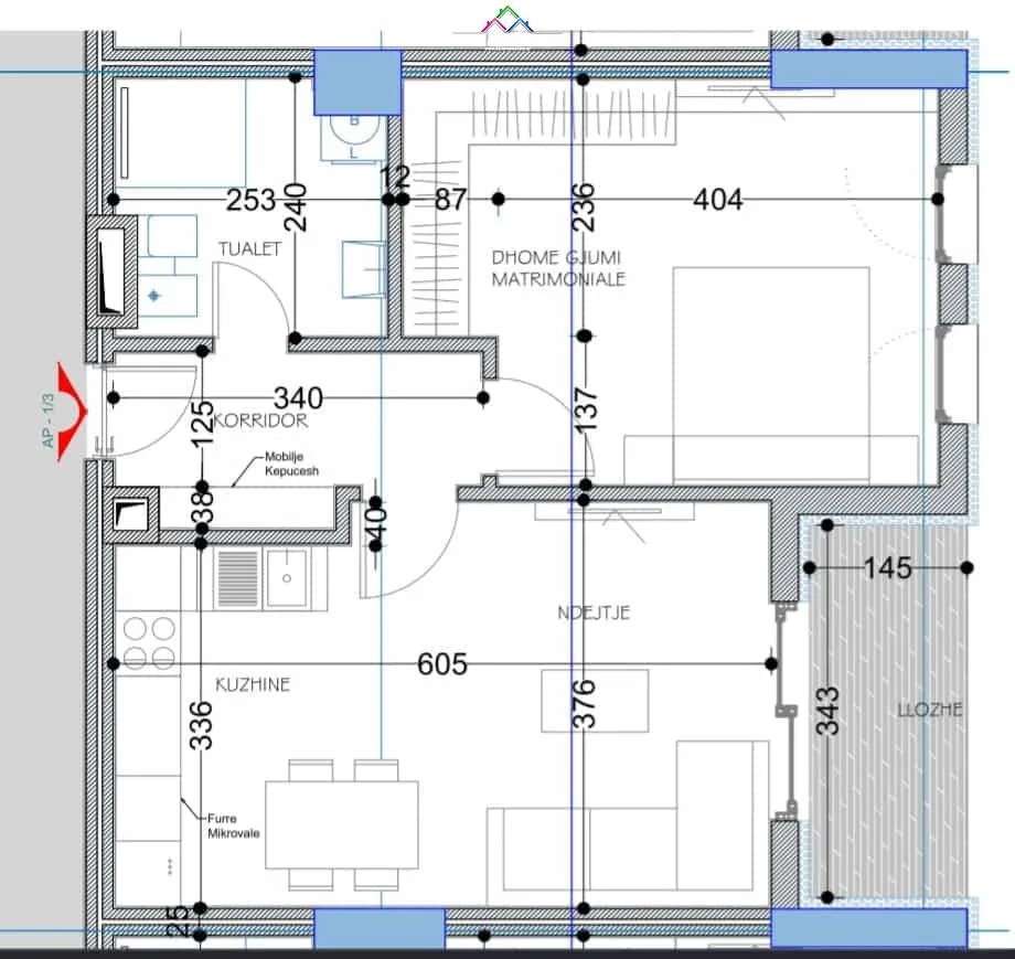 Apartament Ne Shitje 1+1 Ne Paskuqan (ID B110514) Tirane