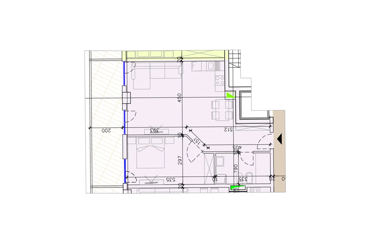 Banesë 63.10m² + 15.60m² për #SHITJE në Shëngjin