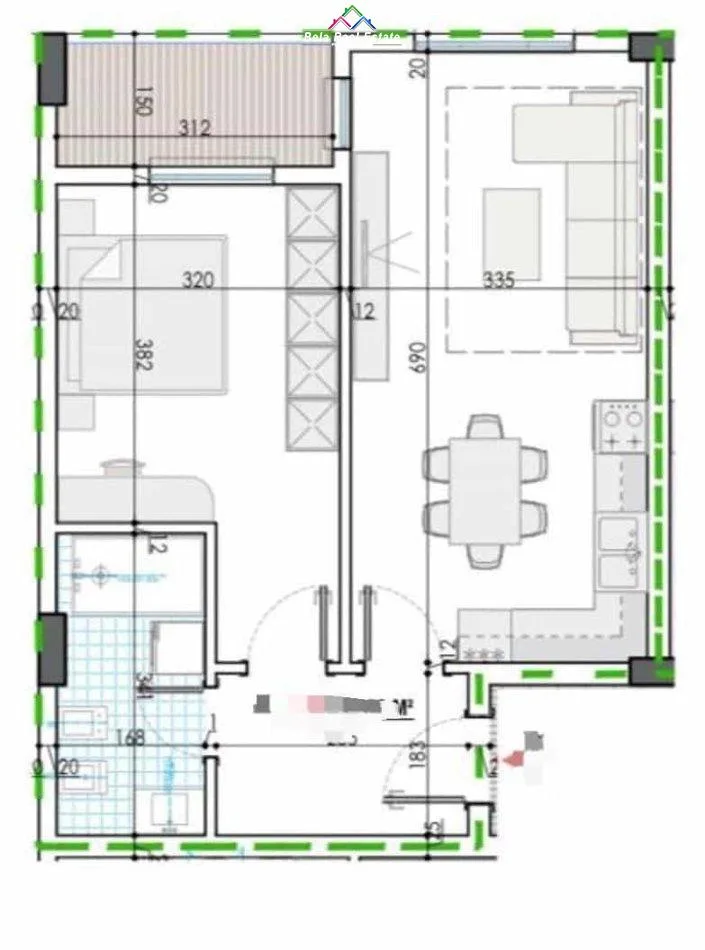 Apartament Ne Shitje 1+1 Ne Kamez (ID B110520) Tirane