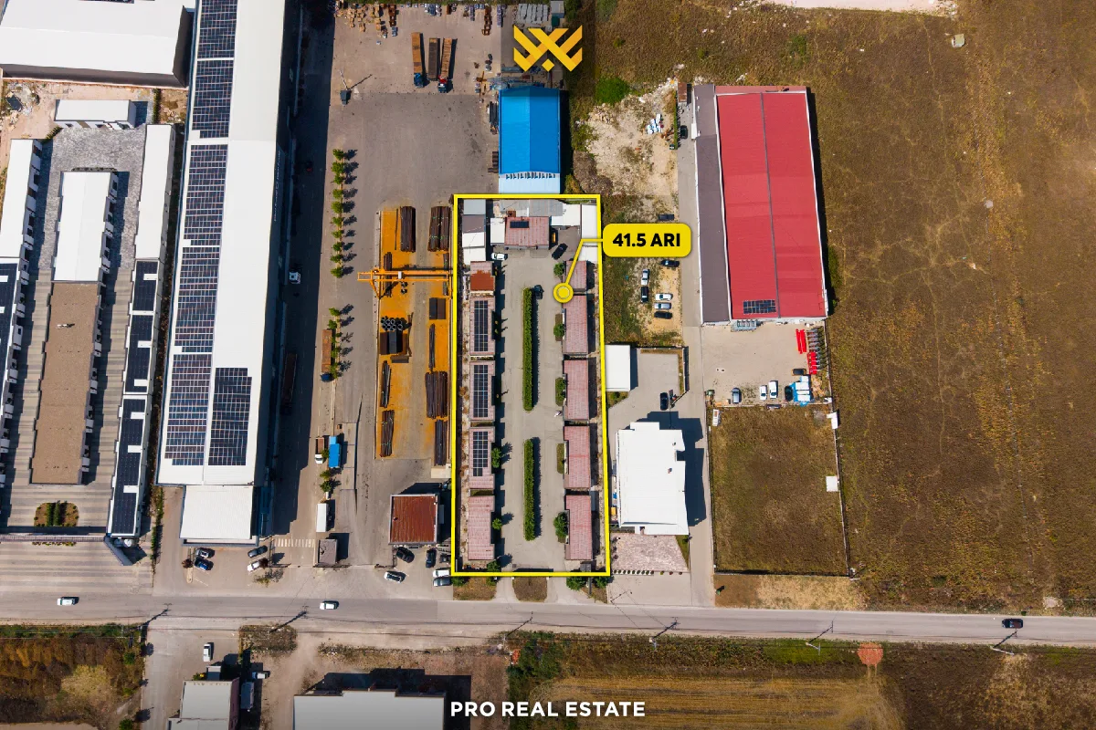 Truall 41.5 Ari dhe Objekte 1200m² për #SHITJE në Çagllavicë