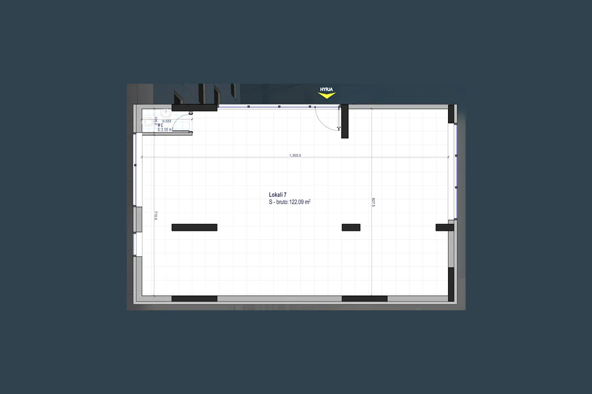Lokal 122.09m² për #SHITJE në Emshir.