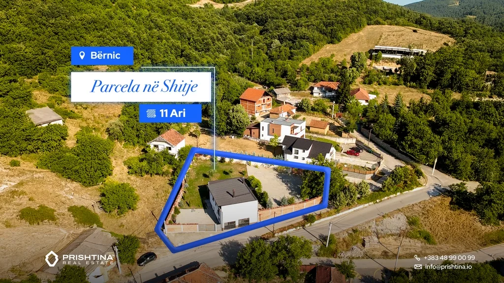 Parcelë në #shitje 11 ari në Bernicë e Epërme