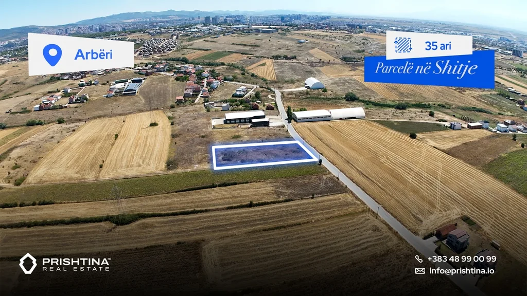Parcelë në #shitje – 35 ari në Arberi/Dragodan