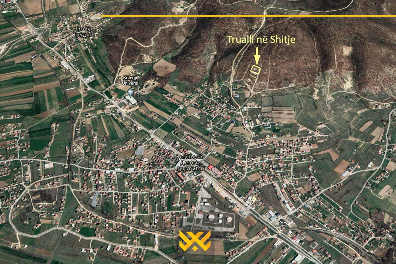 Truall 30 Ari dhe Objekt afarist 250 m² në #SHITJE në Bërnicë të Epërme