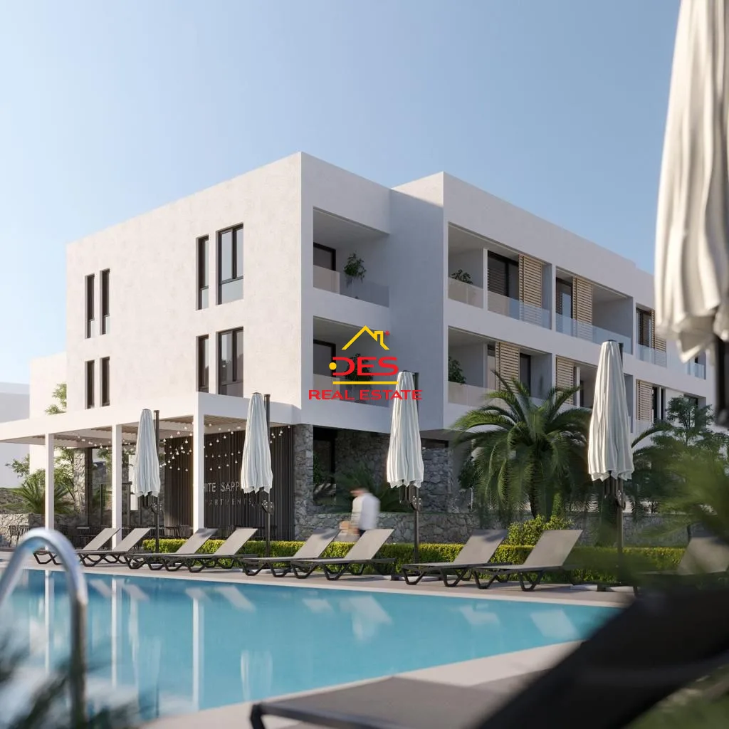 Shitet apartament 1+1 në kompleks vilash mbi marina bay pamje nga deti🌅
