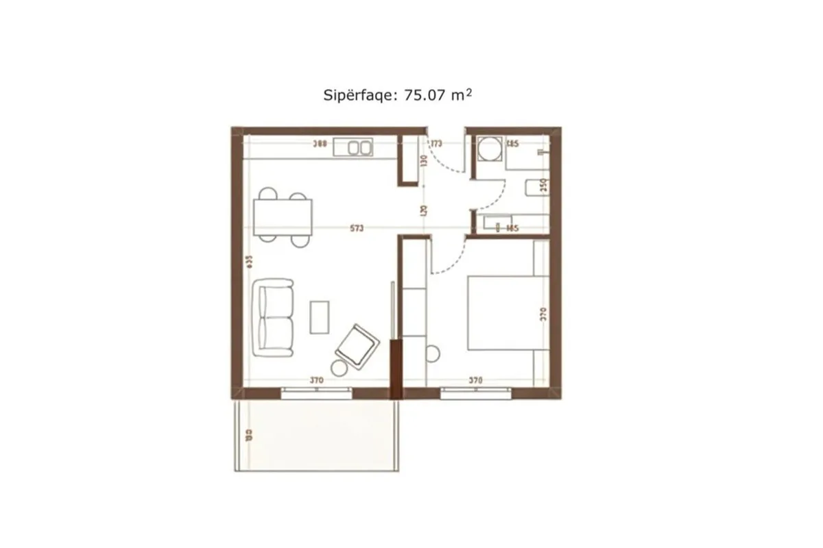 Banesë 75.07m² për #SHITJE në Durrës