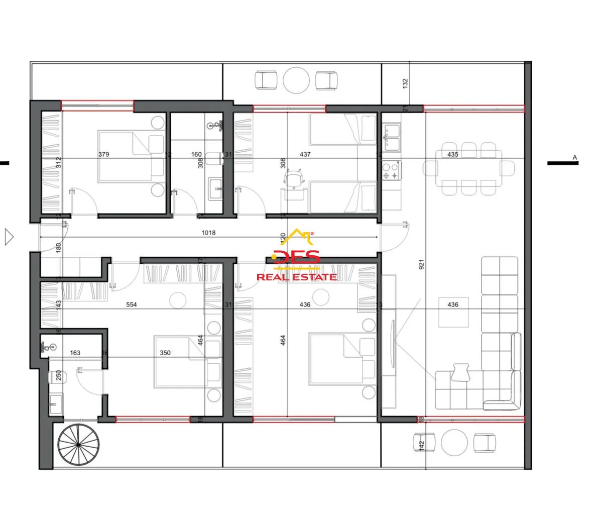 Shitet apartament 1+1 + shtese ne qender te sarandes