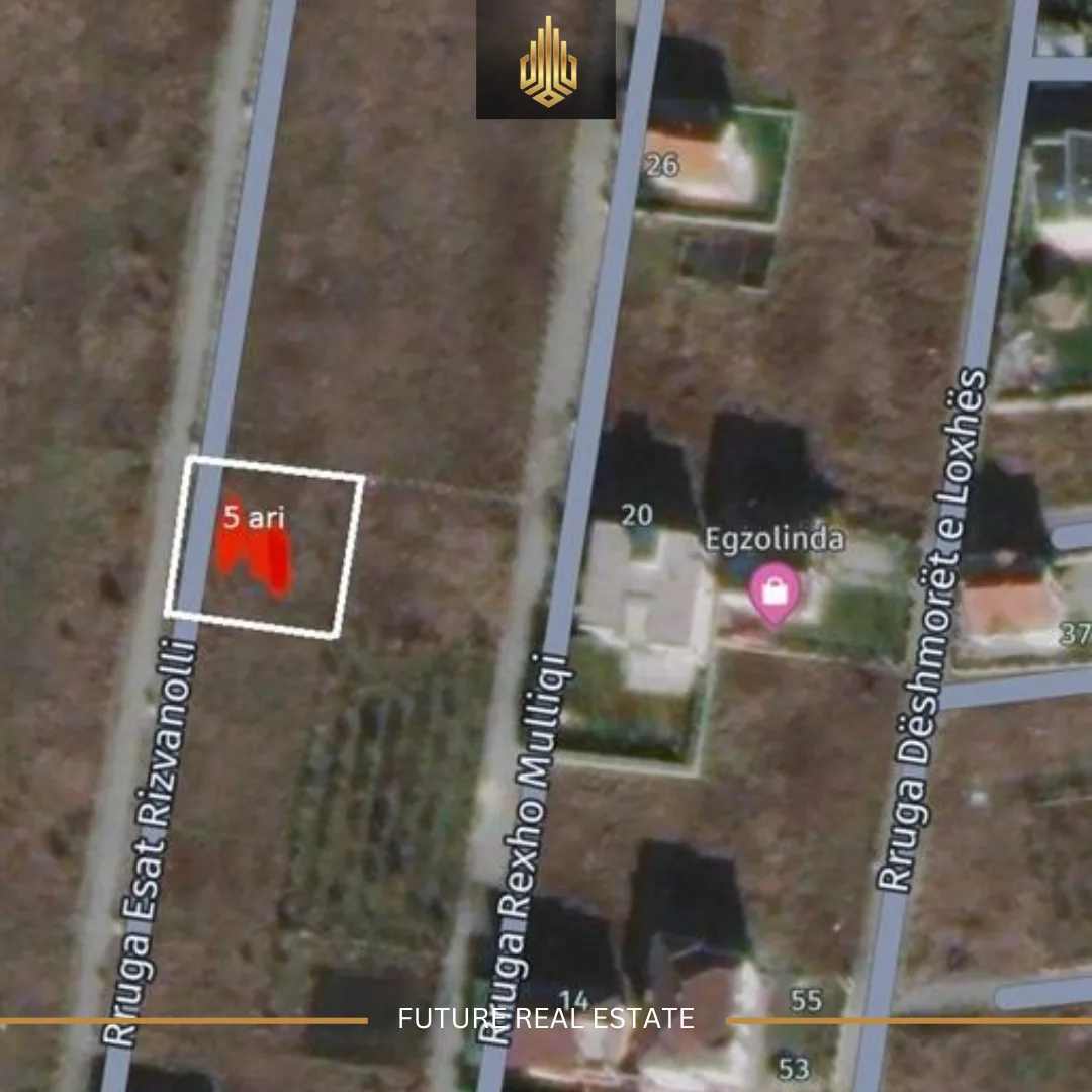 Tokë në SHITJE/500m²/5 ari
