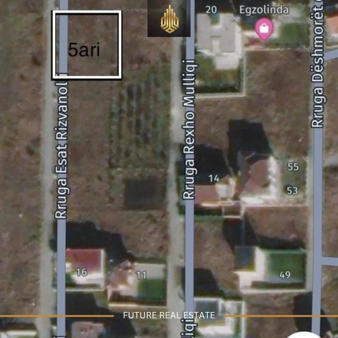 Tokë në SHITJE/500m²/5 ari